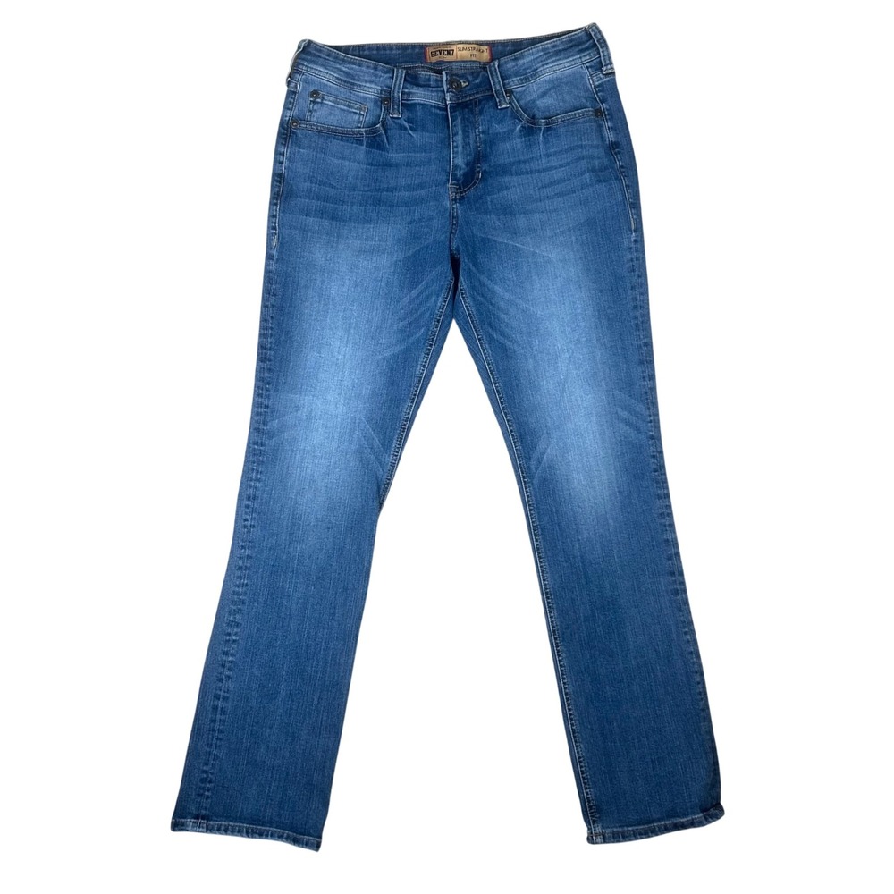 Seven7 Mens Slim Straight Fit Stretch Jeans Blue Medium Wash 32x32 SN1955H1